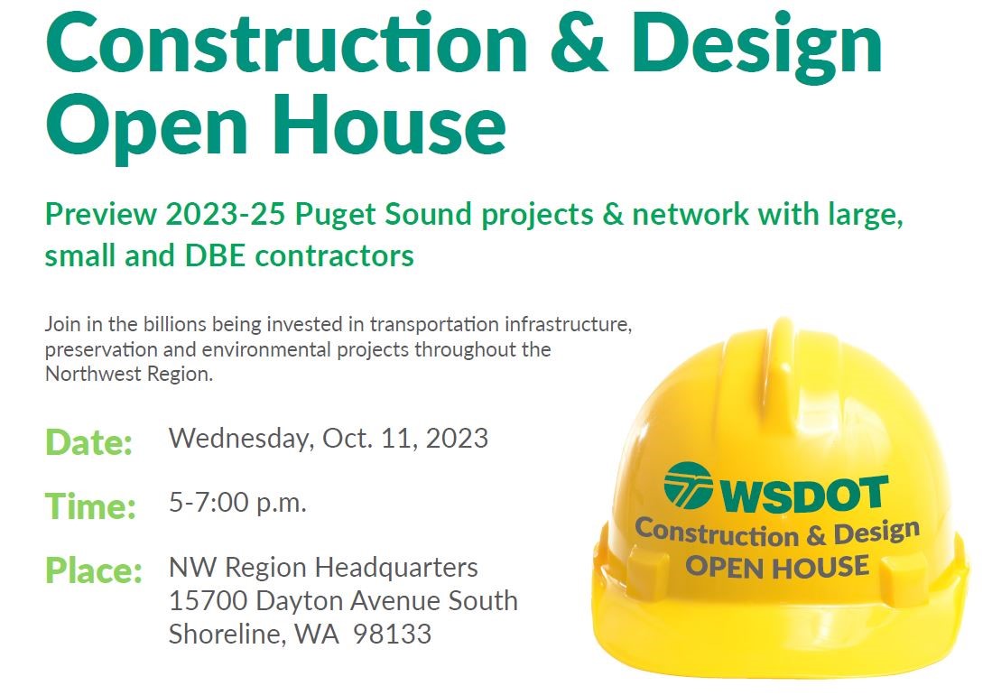 Event Promo Photo For WSDOT Construction and Design Open House